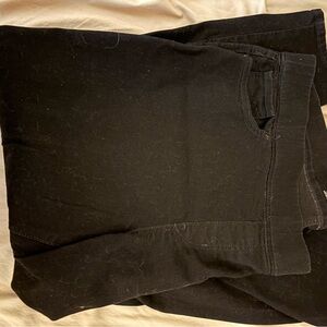 Pull-On Black Jeans. Straight Leg